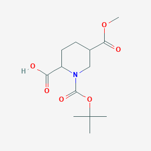 1-(tert-Butoxycarbonyl)-5-(methoxycarbonyl)piperidine-2-carboxylic acid