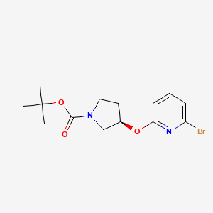 molecular formula C14H19BrN2O3 B7980072 (R)-3-(6-Bromo-pyridin-2-yloxy)-pyrrolidine-1-carboxylic acid tert-butyl ester 