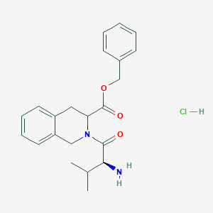 benzyl 2-((S)-2-amino-3-methylbutanoyl)-1,2,3,4-tetrahydroisoquinoline-3-carboxylate hydrochloride