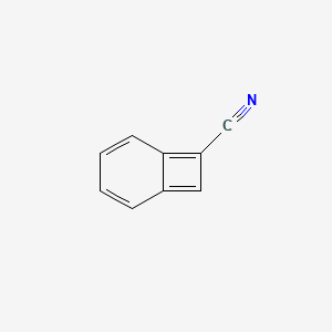 molecular formula C9H5N B7980090 Bicyclo[4.2.0]octa-1,3,5,7-tetraene-7-carbonitrile CAS No. 117917-37-0