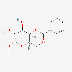 molecular formula C14H18O6 B7980127 (2R,4aR,6S,7R,8R,8aR)-6-Methoxy-2-phenylhexahydropyrano[3,2-d][1,3]dioxine-7,8-diol 