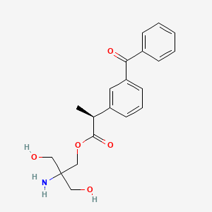 molecular formula C20H23NO5 B7980152 [2-amino-3-hydroxy-2-(hydroxymethyl)propyl] (2S)-2-(3-benzoylphenyl)propanoate 