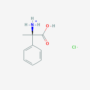 molecular formula C9H12ClNO2 B7980160 [(1R)-1-carboxy-1-phenylethyl]azanium;chloride 