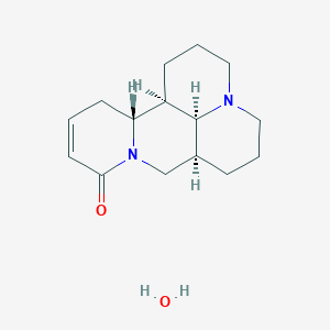 Matridin-15-one, 13,14-didehydro-, monohydrate (9CI)