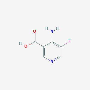 molecular formula C6H5FN2O2 B7980227 4-Amino-5-fluoronicotinic acid 