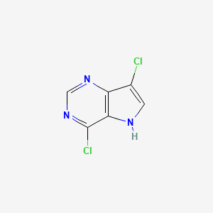 molecular formula C6H3Cl2N3 B7980241 4,7-Dichloro-5H-pyrrolo[3,2-d]pyrimidine 