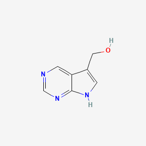 molecular formula C7H7N3O B7980253 (7H-Pyrrolo[2,3-d]pyrimidin-5-yl)methanol 