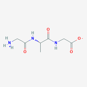 2-[[(2S)-2-[(2-azaniumylacetyl)amino]propanoyl]amino]acetate