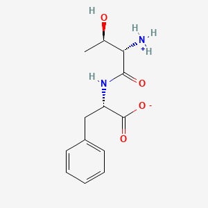 molecular formula C13H18N2O4 B7980358 (2S)-2-[[(2S,3R)-2-Azaniumyl-3-hydroxybutanoyl]amino]-3-phenylpropanoate 
