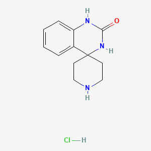 molecular formula C12H16ClN3O B7980382 1'H-Spiro[piperidine-4,4'-quinazolin]-2'(3'H)-one hydrochloride 