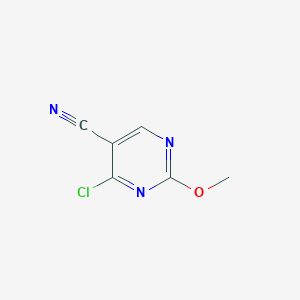 molecular formula C6H4ClN3O B7980463 4-Chloro-2-methoxypyrimidine-5-carbonitrile 