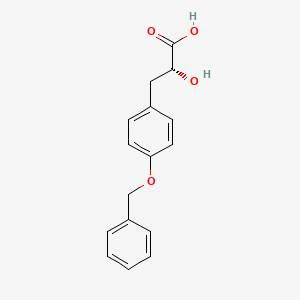 molecular formula C16H16O4 B7980520 (R)-3-(4-(Benzyloxy)phenyl)-2-hydroxypropanoic acid 