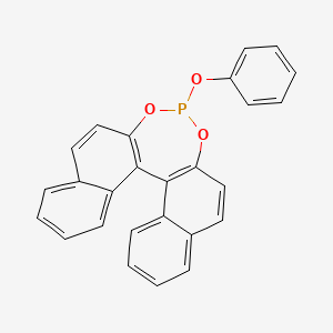 molecular formula C26H17O3P B7980521 (R)-4-Phenoxydinaphtho[2,1-d:1',2'-f][1,3,2]dioxaphosphepine 