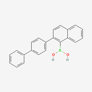 molecular formula C22H17BO2 B7980529 4-Diphenyl-1-naphthaleneboronic acid 