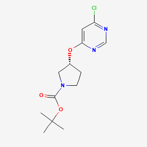 (R)-3-(6-Chloro-pyrimidin-4-yloxy)-pyrrolidine-1-carboxylic acid tert-butyl ester