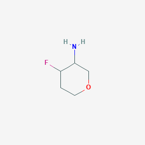 molecular formula C5H10FNO B7980613 4-Fluorotetrahydro-2H-pyran-3-amine 