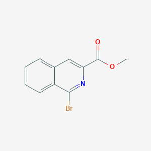 molecular formula C11H8BrNO2 B7980638 1-溴异喹啉-3-甲酸甲酯 