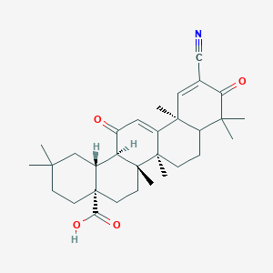 molecular formula C31H41NO4 B7980665 2-Cyano-3,12-dioxooleana-1,9-dien-28-oic acid 
