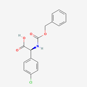 (S)-2-(((Benzyloxy)carbonyl)amino)-2-(4-chlorophenyl)acetic acid
