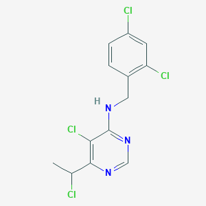 5-Chloro-6-(1-chloroethyl)-N-(2,4-dichlorobenzyl)pyrimidin-4-amine