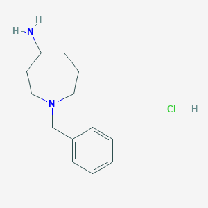 molecular formula C13H21ClN2 B7980791 1-Benzylazepan-4-amine hydrochloride 