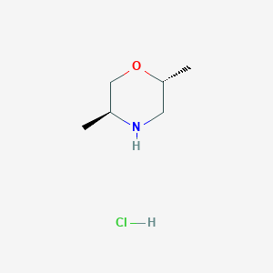 molecular formula C6H14ClNO B7980793 (2R,5S)-2,5-Dimethylmorpholine hydrochloride 