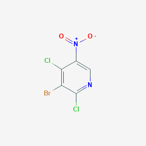 molecular formula C5HBrCl2N2O2 B7980810 3-Bromo-2,4-dichloro-5-nitropyridine 