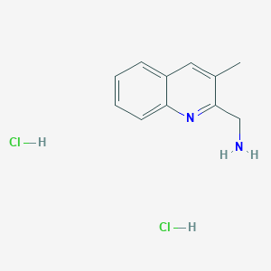 molecular formula C11H14Cl2N2 B7980831 (3-Methylquinolin-2-yl)methanamine dihydrochloride 