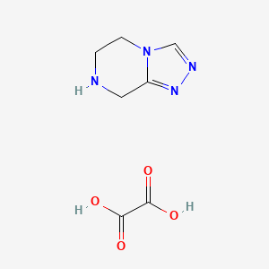 molecular formula C7H10N4O4 B7980964 5,6,7,8-Tetrahydro-[1,2,4]triazolo[4,3-A]pyrazine oxalate CAS No. 1187932-94-0