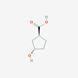 molecular formula C6H10O3 B7980966 (1S,3S)-3-Hydroxy-cyclopentanecarboxylic acid 