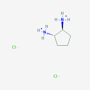 molecular formula C5H14Cl2N2 B7980989 [(1S,2S)-2-azaniumylcyclopentyl]azanium;dichloride 