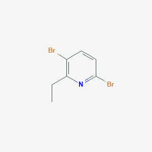 molecular formula C7H7Br2N B7981034 3,6-Dibromo-2-ethylpyridine 