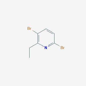 molecular formula C7H7Br2N B7981034 3,6-二溴-2-乙基吡啶 