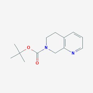 molecular formula C13H18N2O2 B7981041 tert-Butyl 5,6-dihydro-1,7-naphthyridine-7(8H)-carboxylate 