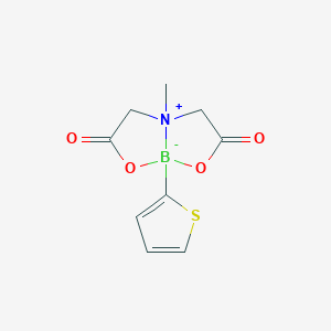 4-Methyl-2,6-dioxo-8-(thiophen-2-yl)hexahydro-[1,3,2]oxazaborolo[2,3-b][1,3,2]oxazaborol-4-ium-8-uide