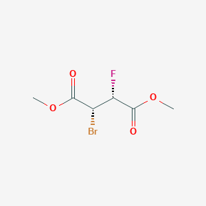 molecular formula C6H8BrFO4 B7981060 dimethyl (2R,3R)-2-bromo-3-fluorobutanedioate 