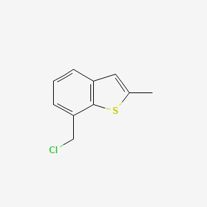 molecular formula C10H9ClS B7981083 7-(Chloromethyl)-2-methylbenzo[b]thiophene 