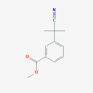 molecular formula C12H13NO2 B7981090 Methyl 3-(2-cyanopropan-2-yl)benzoate 