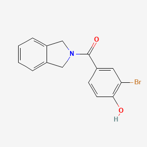 molecular formula C15H12BrNO2 B7981097 (3-Bromo-4-hydroxyphenyl)(isoindolin-2-yl)methanone 