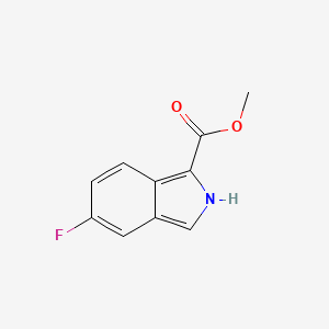 molecular formula C10H8FNO2 B7981101 5-氟-2H-异吲哚-1-甲酸甲酯 