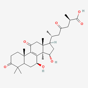 (2R,6R)-6-[(7S,10S,13R,14R,15S,17R)-7,15-dihydroxy-4,4,10,13,14-pentamethyl-3,11-dioxo-2,5,6,7,12,15,16,17-octahydro-1H-cyclopenta[a]phenanthren-17-yl]-2-methyl-4-oxoheptanoic acid