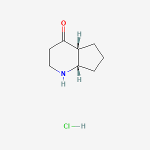 molecular formula C8H14ClNO B7981258 cis-Octahydro-[1]pyrindin-4-one hydrochloride 
