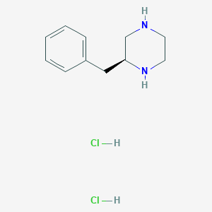 molecular formula C11H18Cl2N2 B7981261 (S)-2-Benzylpiperazine dihydrochloride 