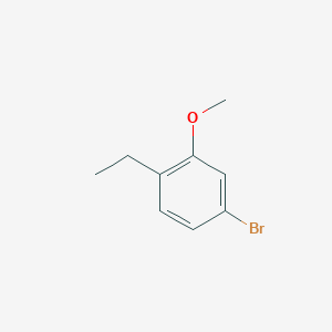 molecular formula C9H11BrO B7981289 4-Bromo-1-ethyl-2-methoxybenzene 