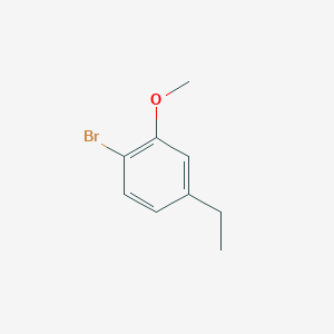 molecular formula C9H11BrO B7981294 1-Bromo-4-ethyl-2-methoxybenzene 