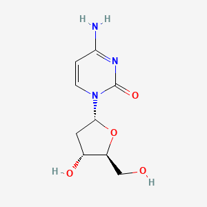 molecular formula C9H13N3O4 B7981303 4-Amino-1-((2R,4R,5S)-4-hydroxy-5-(hydroxymethyl)tetrahydrofuran-2-yl)pyrimidin-2(1H)-one 