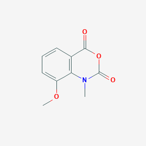 molecular formula C10H9NO4 B7981320 8-Methoxy-1-methyl-1H-benzo[d][1,3]oxazine-2,4-dione CAS No. 88187-48-8