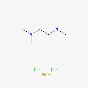 molecular formula C6H16Cl2N2Pd B7981368 二氯(N,N,N',N'-四甲基乙二胺)钯(II) 