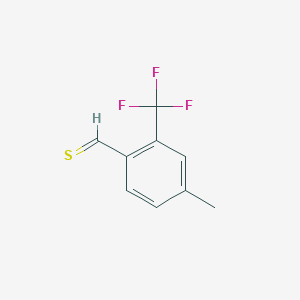 molecular formula C9H7F3S B7981369 2-Trifluoromethyl-4-methylthiobenzaldehyde 