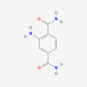 molecular formula C8H9N3O2 B7981426 2-Aminoterephthalamide 